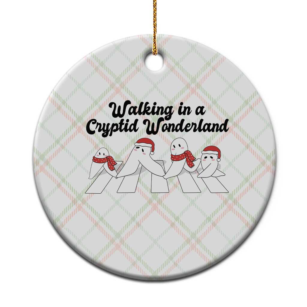 Funny Fresno Nightcrawlers Christmas Gift Ceramic Ornament Walking In A Cryptid Wonderland TS12 1pc Christmas Plaid Print Your Wear