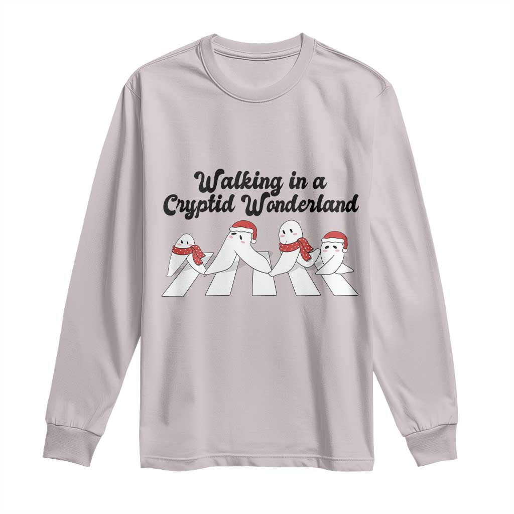 Funny Fresno Nightcrawlers Christmas Gift Long Sleeve Shirt Walking In A Cryptid Wonderland TS12 Ice Gray Print Your Wear