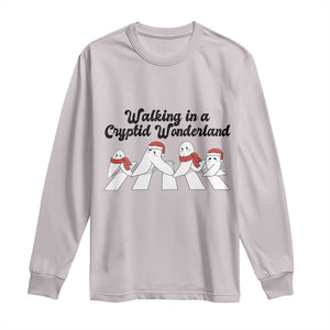 Funny Fresno Nightcrawlers Christmas Gift Long Sleeve Shirt Walking In A Cryptid Wonderland TS12 Ice Gray Print Your Wear