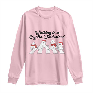 Funny Fresno Nightcrawlers Christmas Gift Long Sleeve Shirt Walking In A Cryptid Wonderland TS12 Light Pink Print Your Wear