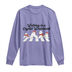 Funny Fresno Nightcrawlers Christmas Gift Long Sleeve Shirt Walking In A Cryptid Wonderland TS12 Violet Print Your Wear