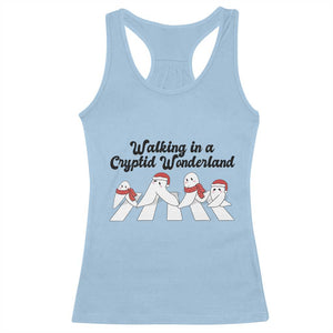 Funny Fresno Nightcrawlers Christmas Gift Racerback Tank Top Walking In A Cryptid Wonderland TS12 Light Blue Print Your Wear