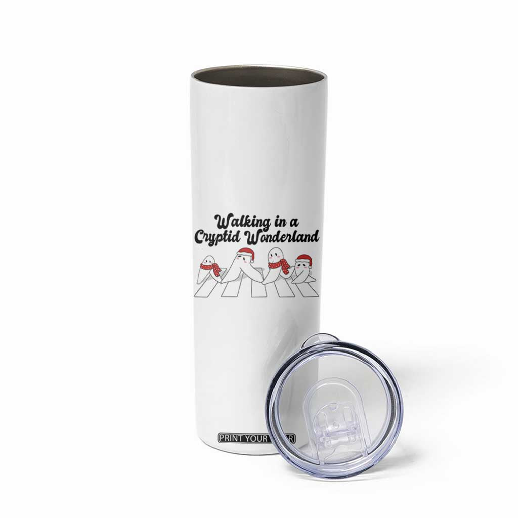 Funny Fresno Nightcrawlers Christmas Gift Skinny Tumbler Walking In A Cryptid Wonderland TS12 Print Your Wear
