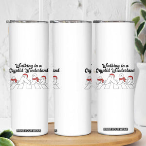 Funny Fresno Nightcrawlers Christmas Gift Skinny Tumbler Walking In A Cryptid Wonderland TS12 Print Your Wear