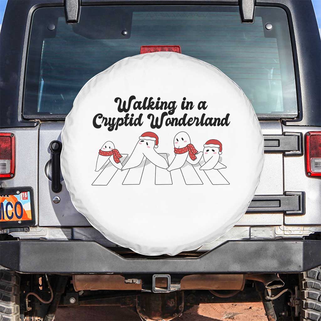 Funny Fresno Nightcrawlers Christmas Gift Spare Tire Cover Walking In A Cryptid Wonderland TS12 No hole White Print Your Wear