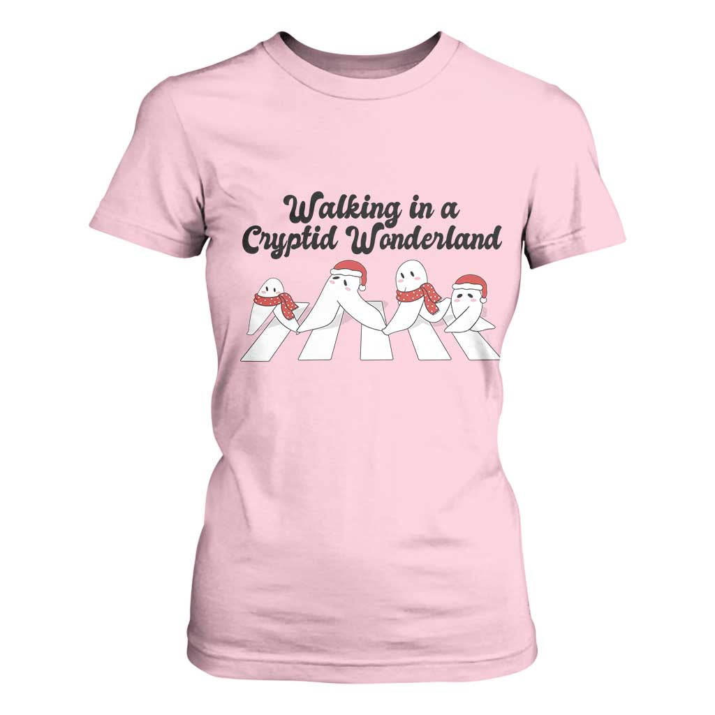 Funny Fresno Nightcrawlers Christmas Gift T Shirt For Women Walking In A Cryptid Wonderland TS12 Light Pink Print Your Wear