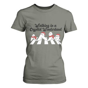 Funny Fresno Nightcrawlers Christmas Gift T Shirt For Women Walking In A Cryptid Wonderland TS12 Military Green Print Your Wear