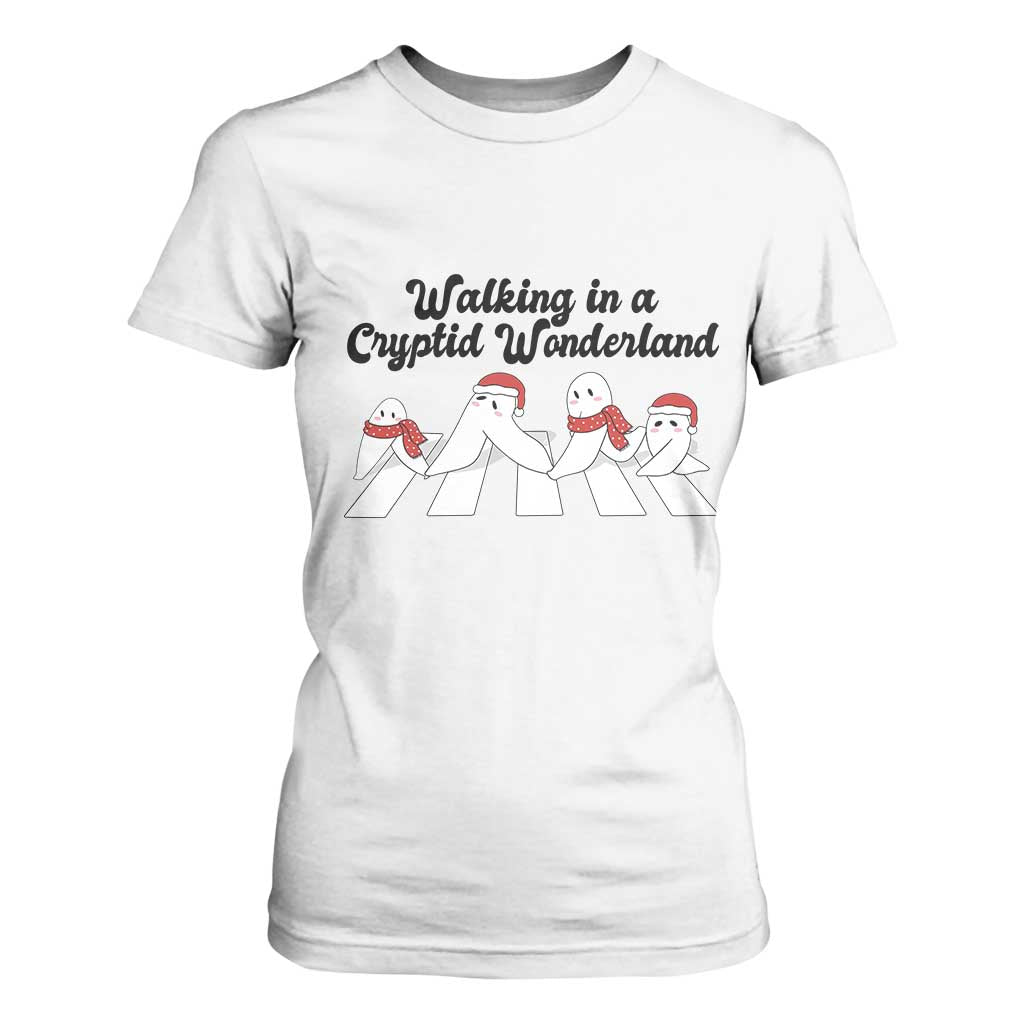 Funny Fresno Nightcrawlers Christmas Gift T Shirt For Women Walking In A Cryptid Wonderland TS12 White Print Your Wear