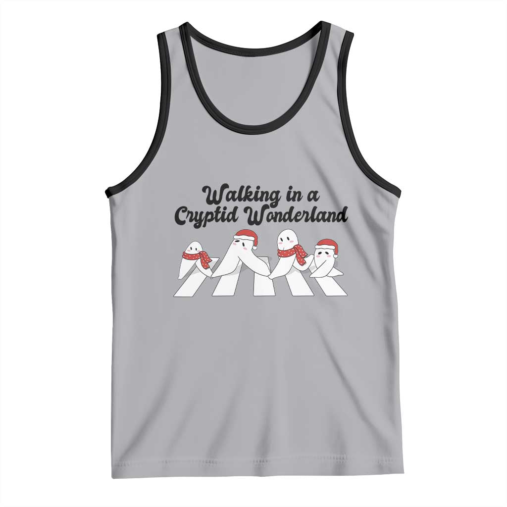 Funny Fresno Nightcrawlers Christmas Gift Tank Top Walking In A Cryptid Wonderland TS12 Athletic Heather Black Print Your Wear