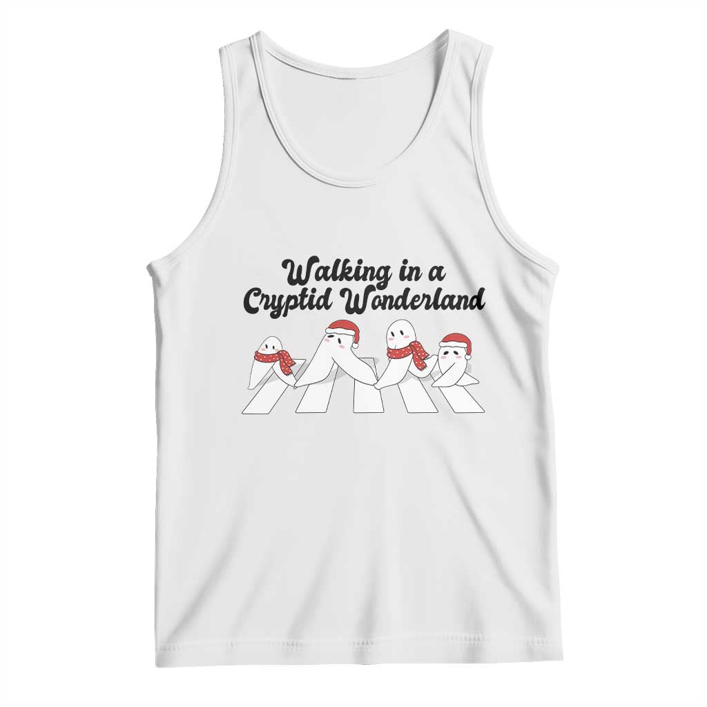 Funny Fresno Nightcrawlers Christmas Gift Tank Top Walking In A Cryptid Wonderland TS12 White Print Your Wear