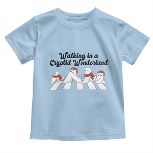 Funny Fresno Nightcrawlers Christmas Gift Toddler T Shirt Walking In A Cryptid Wonderland TS12 Light Blue Print Your Wear