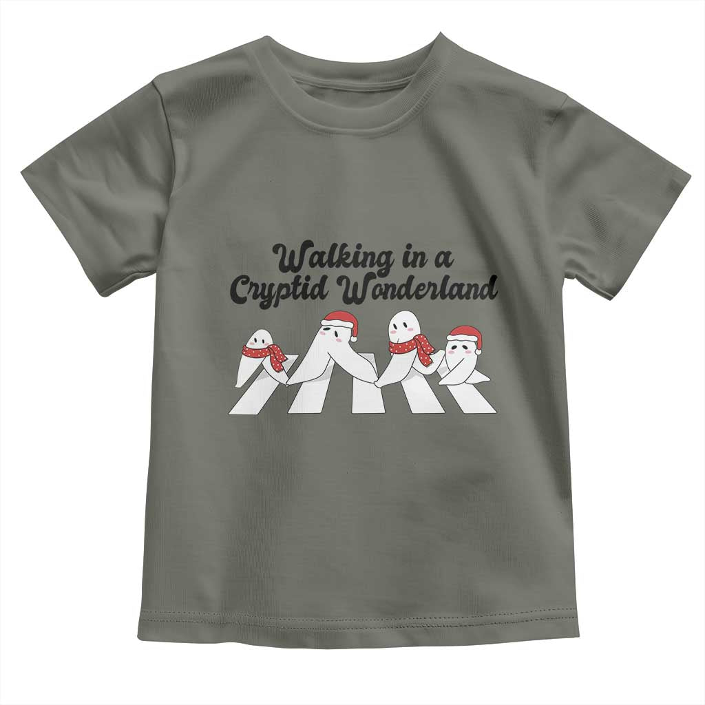 Funny Fresno Nightcrawlers Christmas Gift Toddler T Shirt Walking In A Cryptid Wonderland TS12 Military Green Print Your Wear