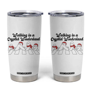 Funny Fresno Nightcrawlers Christmas Gift Tumbler Cup Walking In A Cryptid Wonderland TS12 White Print Your Wear