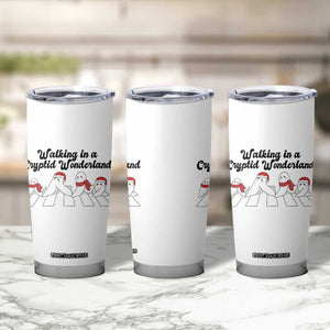 Funny Fresno Nightcrawlers Christmas Gift Tumbler Cup Walking In A Cryptid Wonderland TS12 Print Your Wear