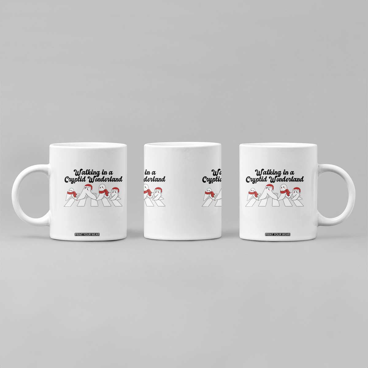 Funny Fresno Nightcrawlers Christmas Gift Coffee Mug Walking In A Cryptid Wonderland TS12 Print Your Wear