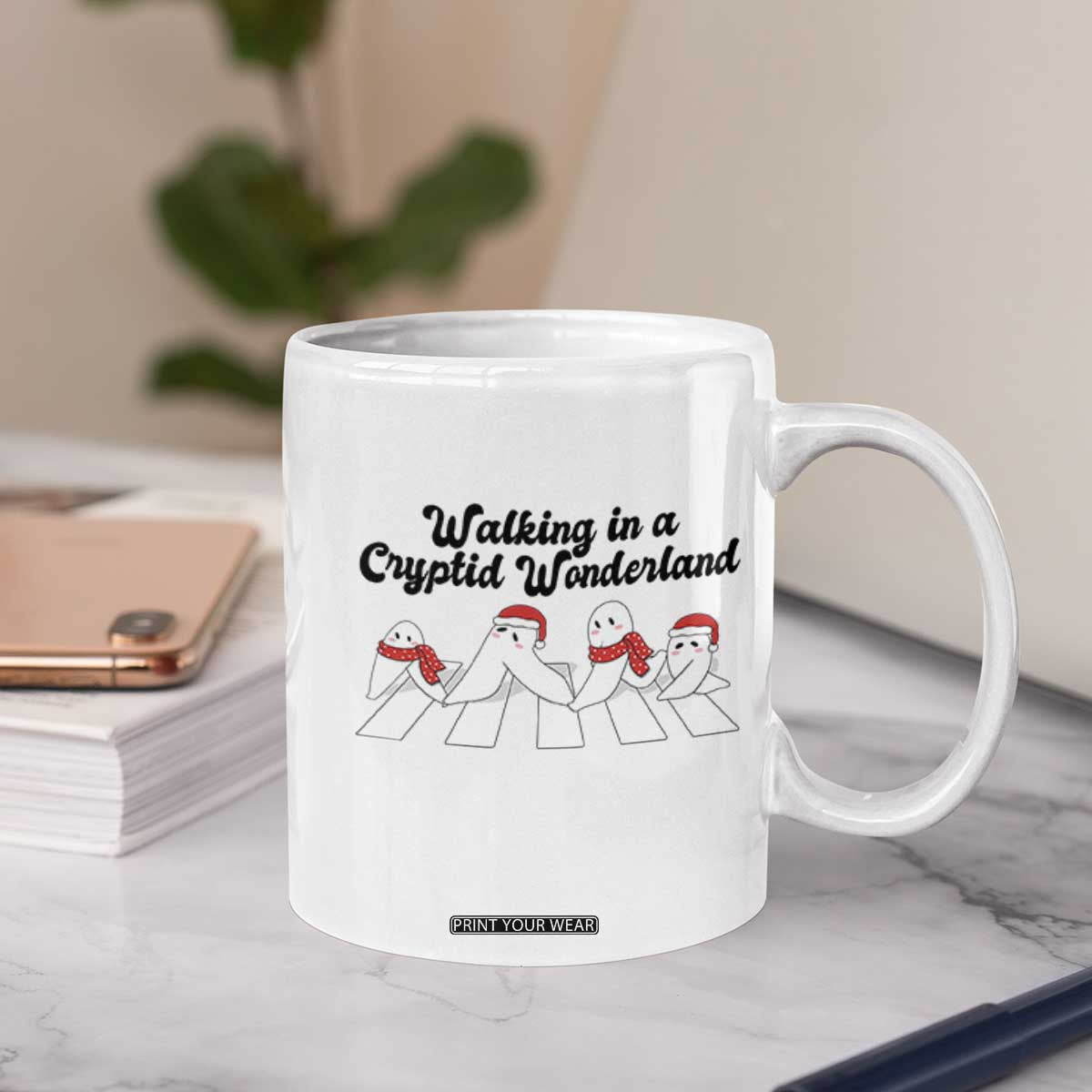 Funny Fresno Nightcrawlers Christmas Gift Coffee Mug Walking In A Cryptid Wonderland TS12 Print Your Wear
