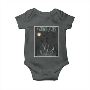 Fresno Nightcrawlers Baby Onesie Gothic Cryptid Horror Fan Gift TS12 Dark Heather Print Your Wear