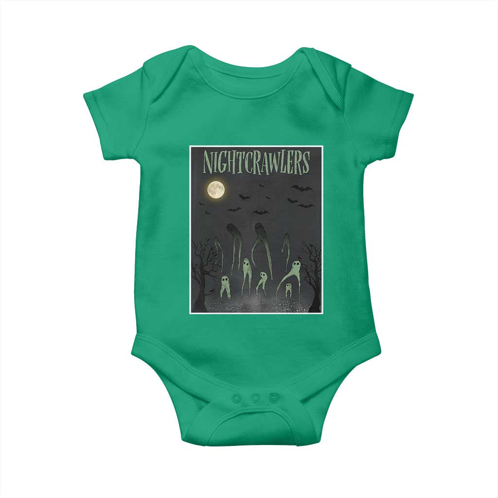 Fresno Nightcrawlers Baby Onesie Gothic Cryptid Horror Fan Gift TS12 Irish Green Print Your Wear