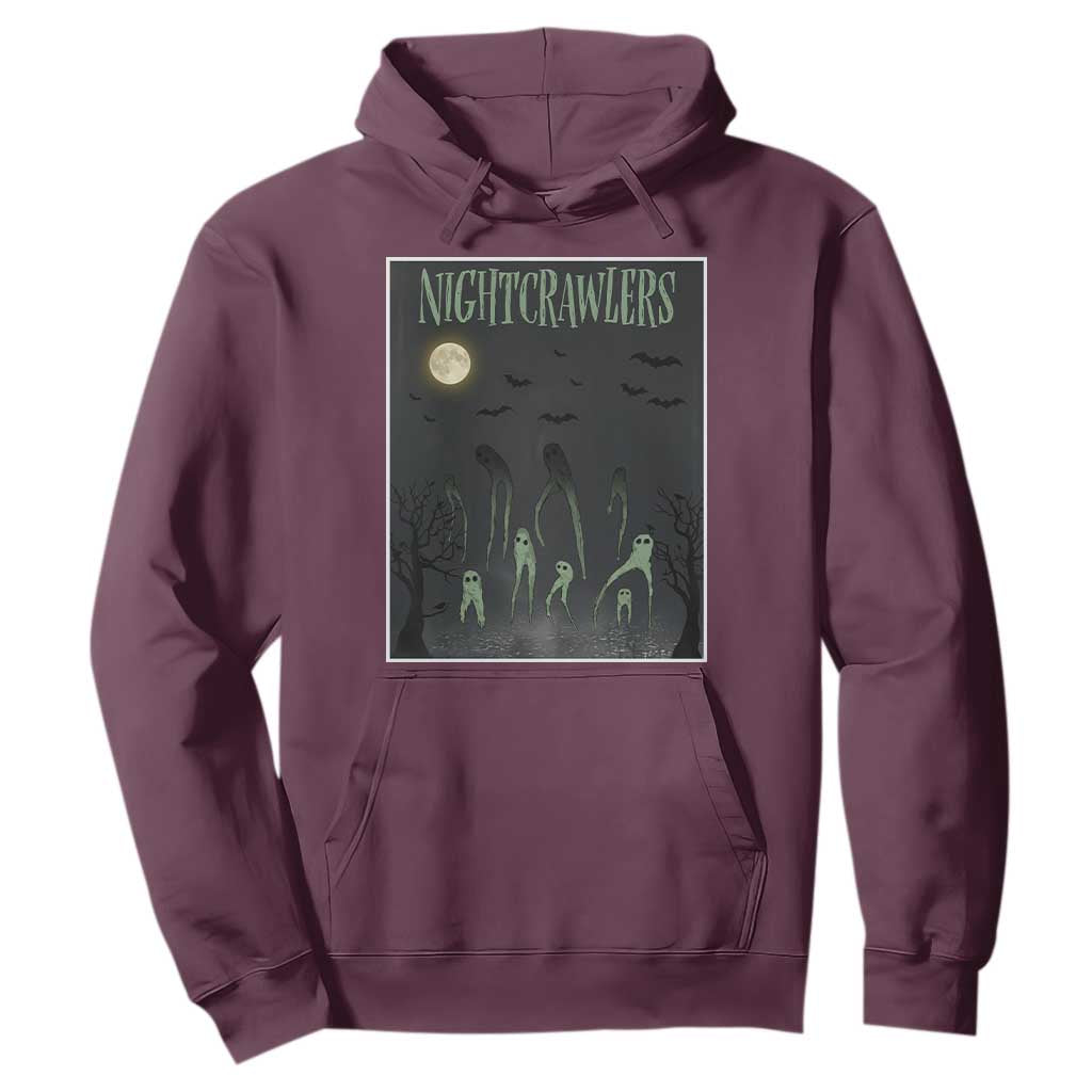 Fresno Nightcrawlers Hoodie Gothic Cryptid Horror Fan Gift TS12 Maroon Print Your Wear
