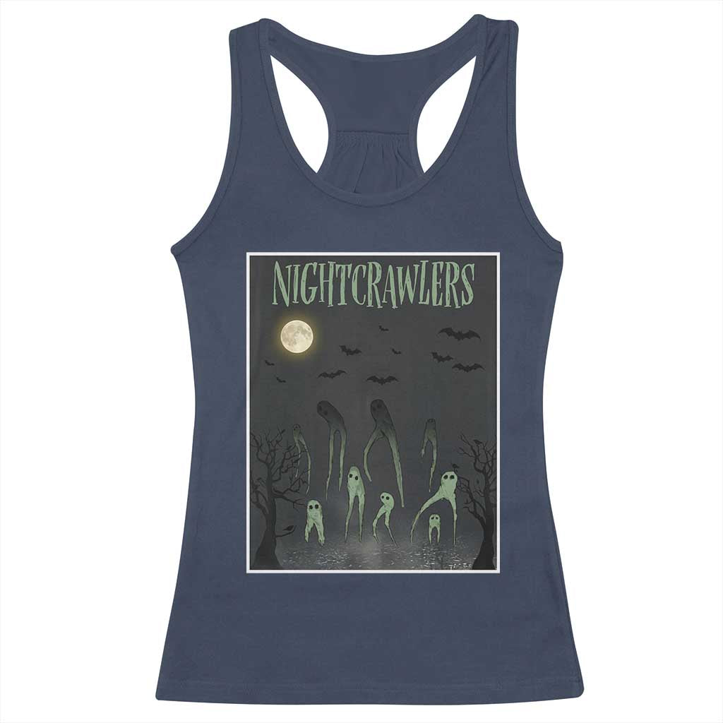 Fresno Nightcrawlers Racerback Tank Top Gothic Cryptid Horror Fan Gift TS12 Navy Print Your Wear