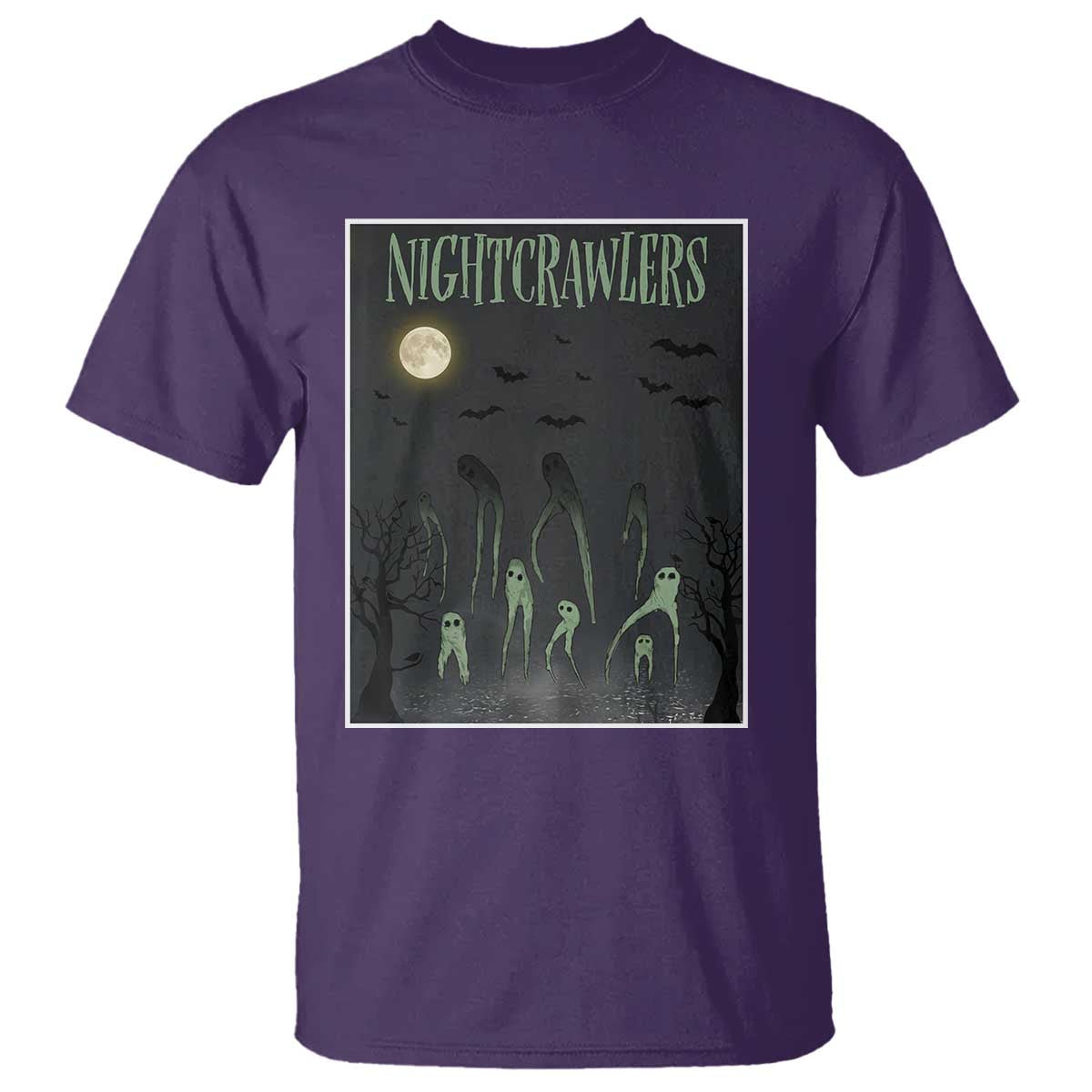 Fresno Nightcrawlers T Shirt Gothic Cryptid Horror Fan Gift TS12 Purple Print Your Wear