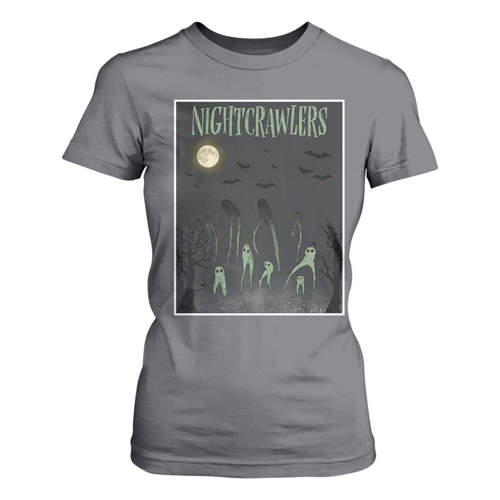 Fresno Nightcrawlers T Shirt For Women Gothic Cryptid Horror Fan Gift TS12 Charcoal Print Your Wear