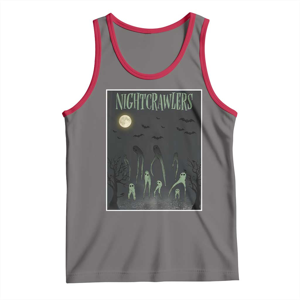 Fresno Nightcrawlers Tank Top Gothic Cryptid Horror Fan Gift TS12 Deep Heather Red Print Your Wear