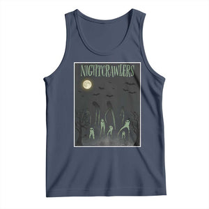 Fresno Nightcrawlers Tank Top Gothic Cryptid Horror Fan Gift TS12 Navy Print Your Wear