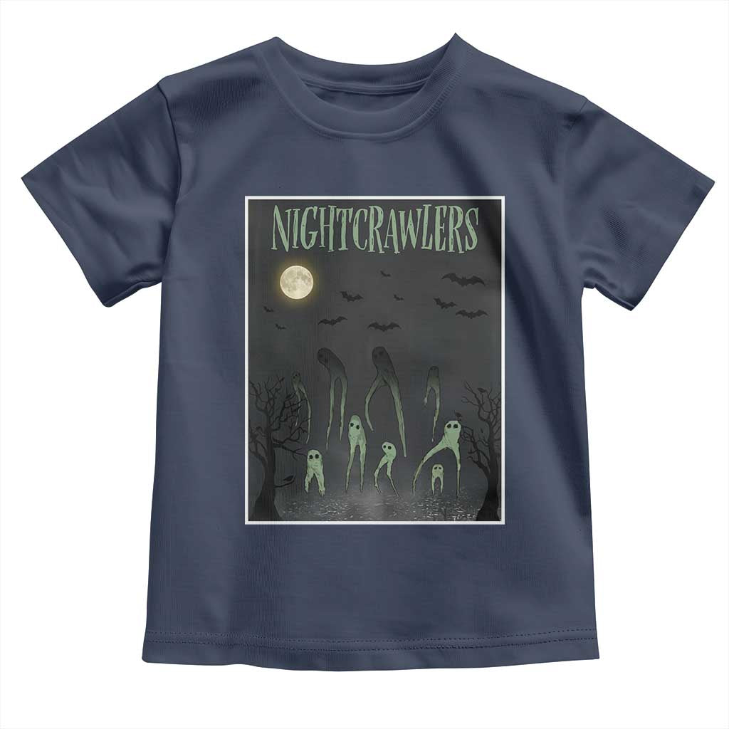 Fresno Nightcrawlers Toddler T Shirt Gothic Cryptid Horror Fan Gift TS12 Navy Print Your Wear