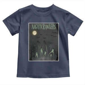 Fresno Nightcrawlers Toddler T Shirt Gothic Cryptid Horror Fan Gift TS12 Navy Print Your Wear