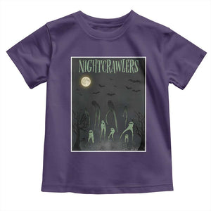 Fresno Nightcrawlers Toddler T Shirt Gothic Cryptid Horror Fan Gift TS12 Purple Print Your Wear