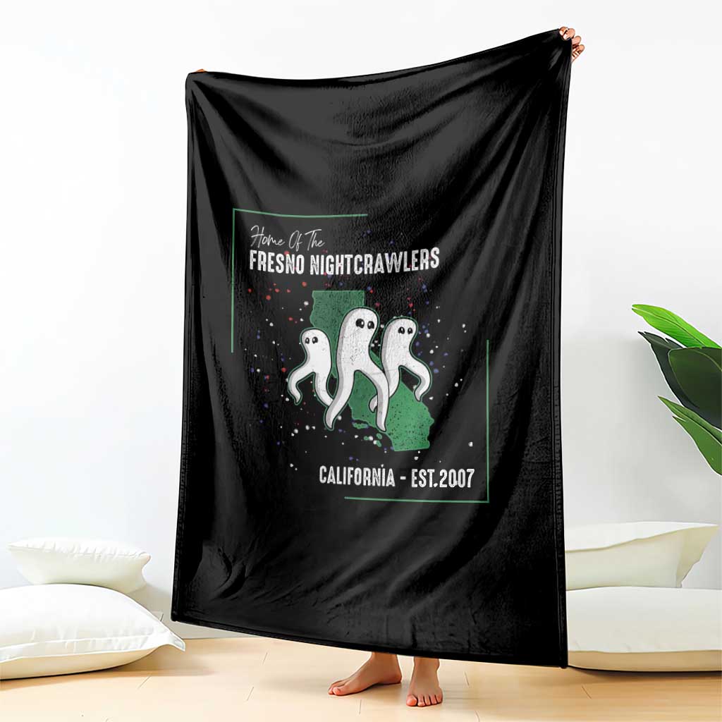 Fresno Nightcrawlers Throw Blanket Home Of California Cryptid Gift TS12 Print Your Wear