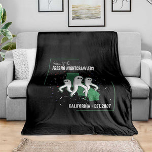 Fresno Nightcrawlers Throw Blanket Home Of California Cryptid Gift TS12 Print Your Wear