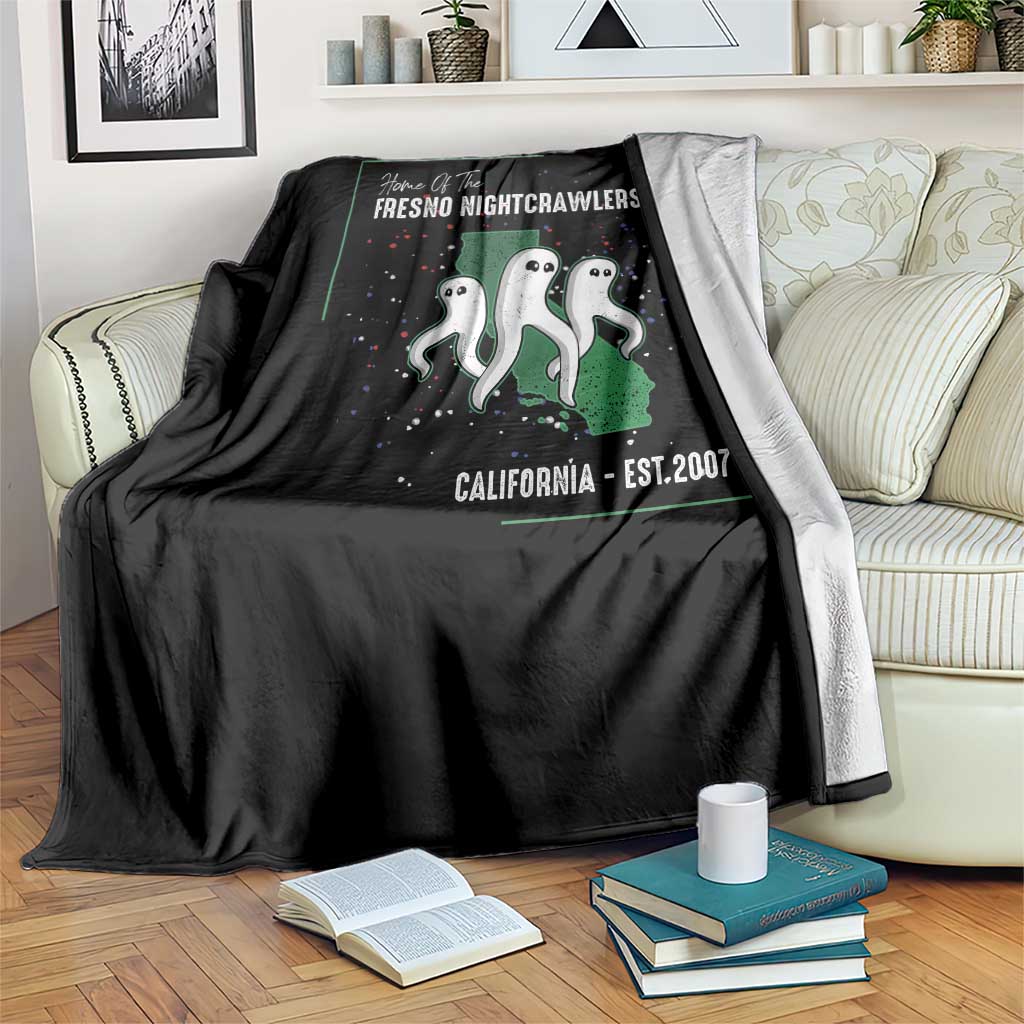 Fresno Nightcrawlers Throw Blanket Home Of California Cryptid Gift TS12 Print Your Wear
