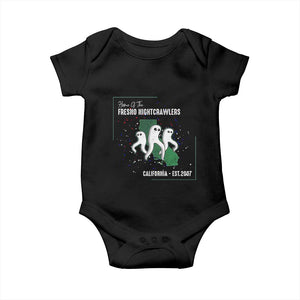 Fresno Nightcrawlers Baby Onesie Home Of California Cryptid Gift TS12 Black Print Your Wear