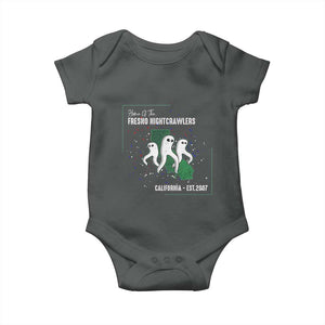 Fresno Nightcrawlers Baby Onesie Home Of California Cryptid Gift TS12 Dark Heather Print Your Wear