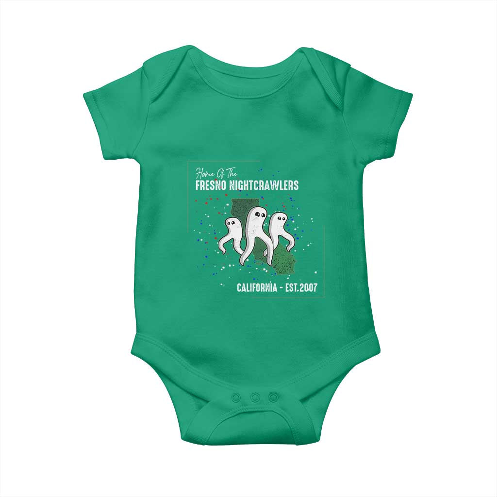 Fresno Nightcrawlers Baby Onesie Home Of California Cryptid Gift TS12 Irish Green Print Your Wear