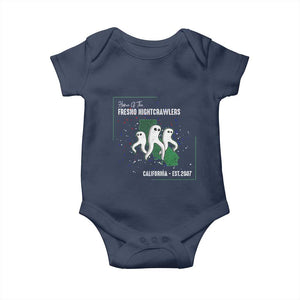 Fresno Nightcrawlers Baby Onesie Home Of California Cryptid Gift TS12 Navy Print Your Wear
