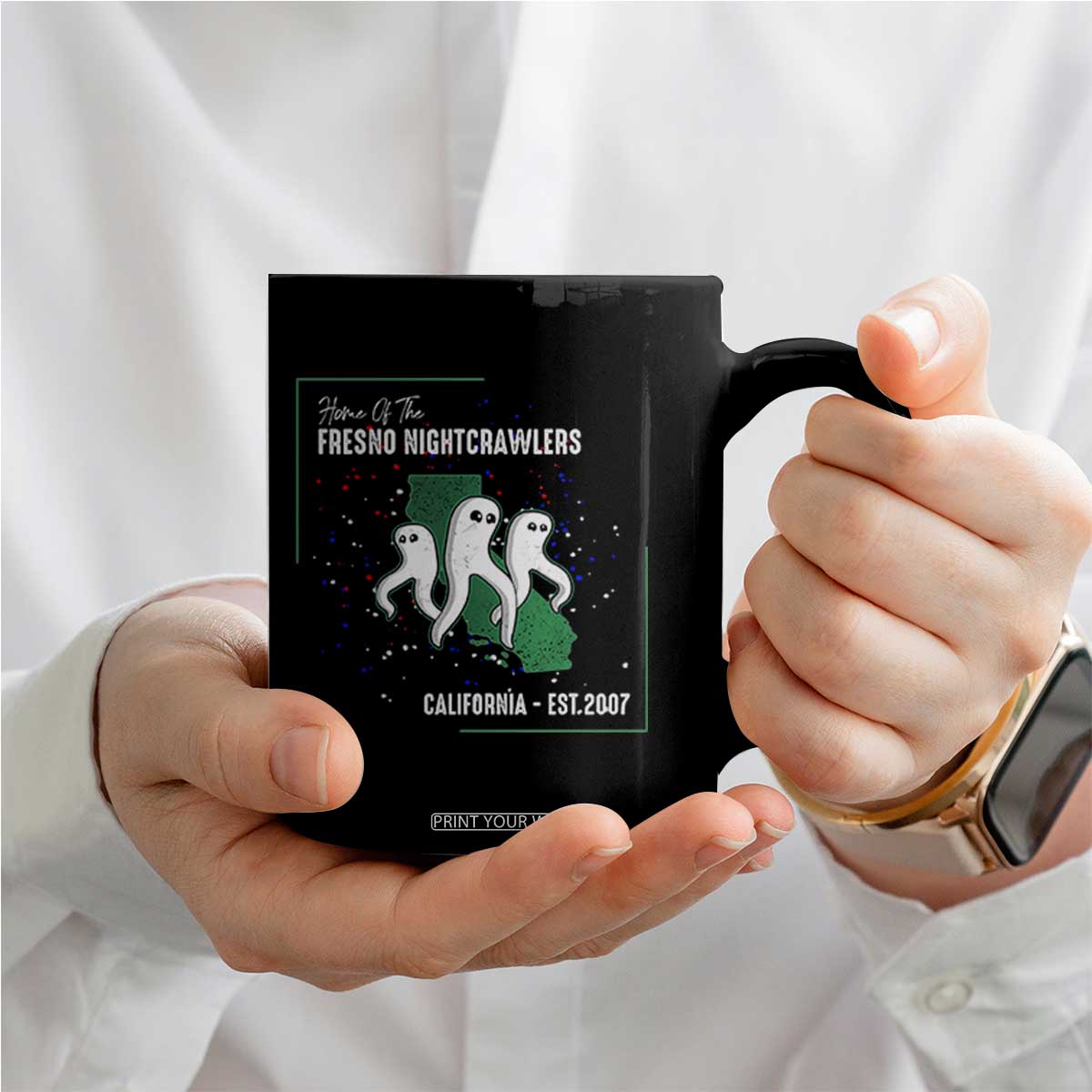 Fresno Nightcrawlers Coffee Mug Home Of California Cryptid Gift TS12 Print Your Wear