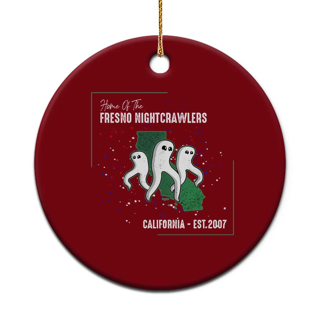 Fresno Nightcrawlers Ceramic Ornament Home Of California Cryptid Gift TS12 1pc Red Print Your Wear