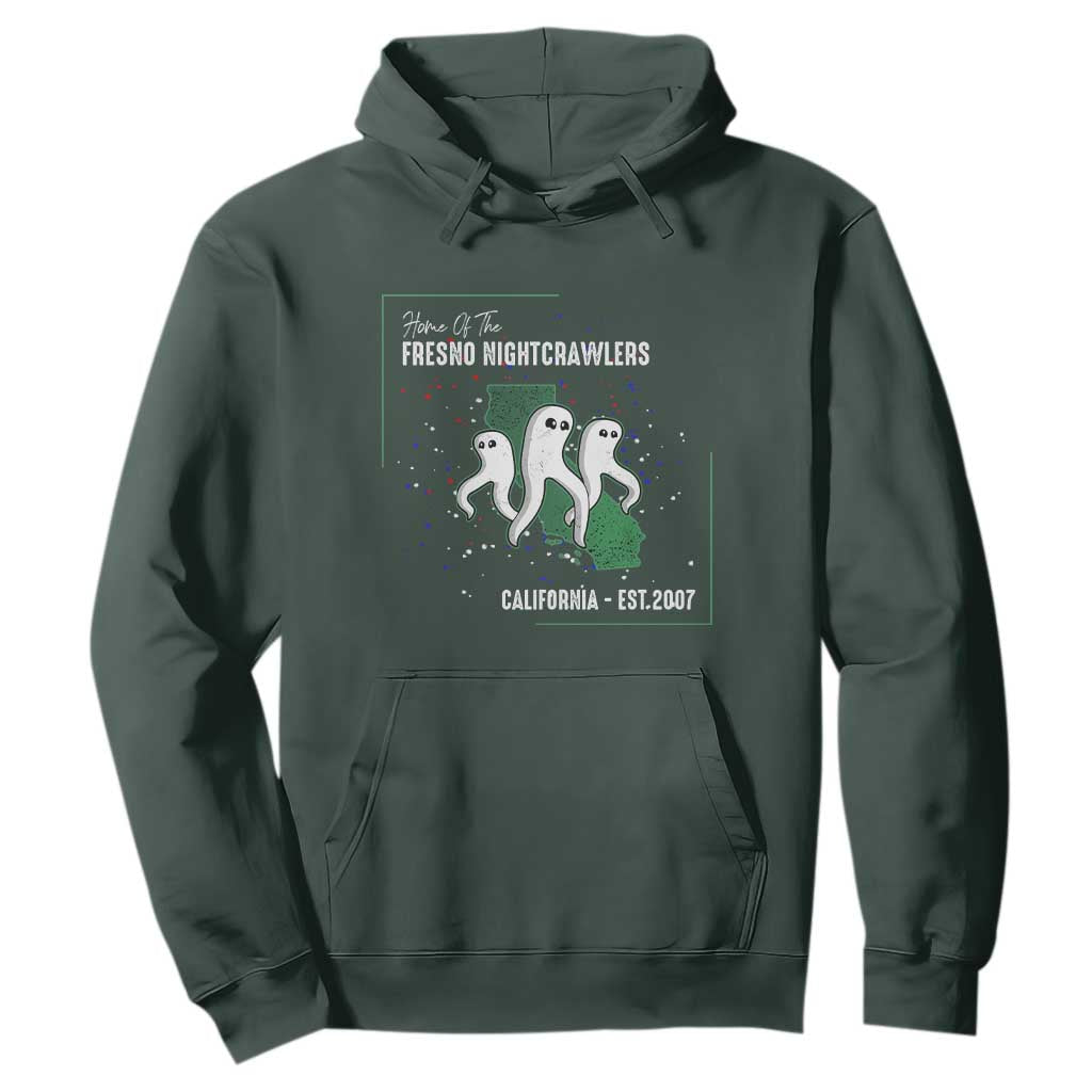 Fresno Nightcrawlers Hoodie Home Of California Cryptid Gift TS12 Dark Forest Green Print Your Wear