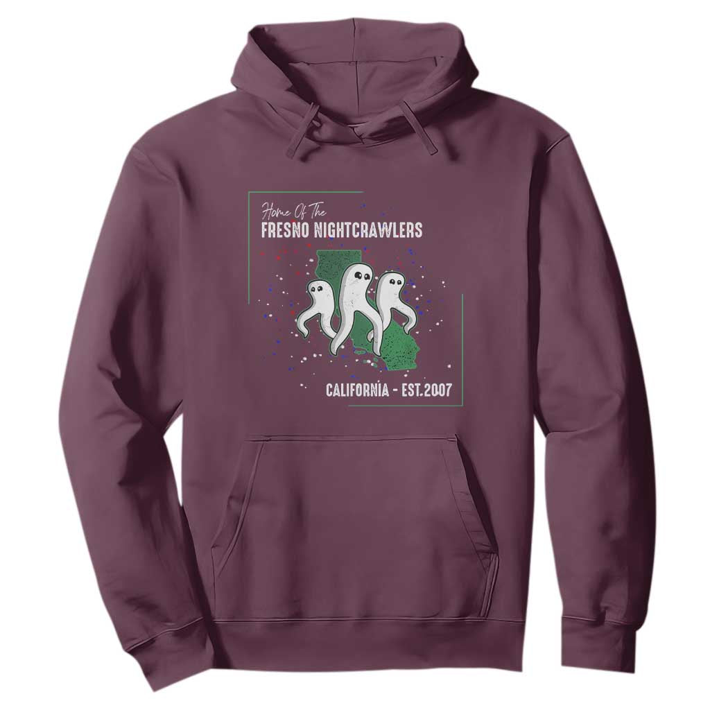 Fresno Nightcrawlers Hoodie Home Of California Cryptid Gift TS12 Maroon Print Your Wear