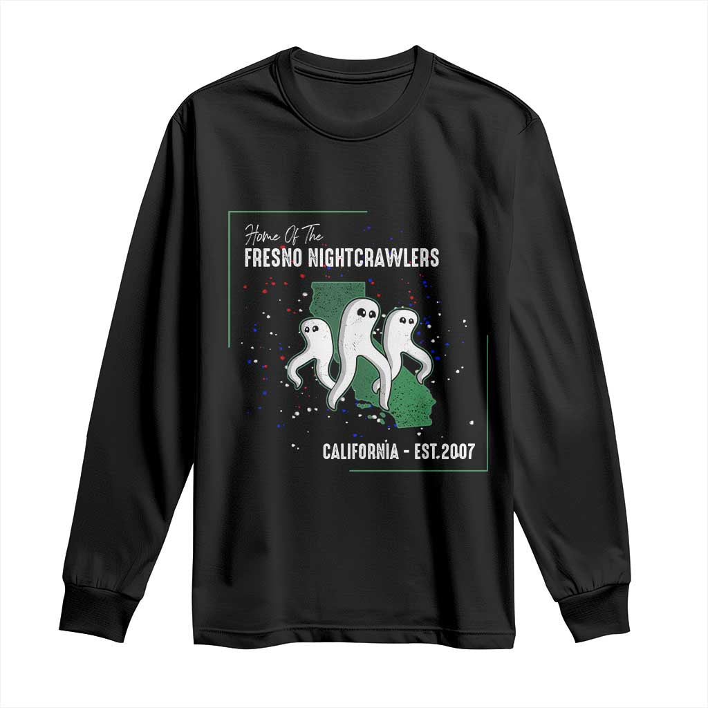 Fresno Nightcrawlers Long Sleeve Shirt Home Of California Cryptid Gift TS12 Black Print Your Wear