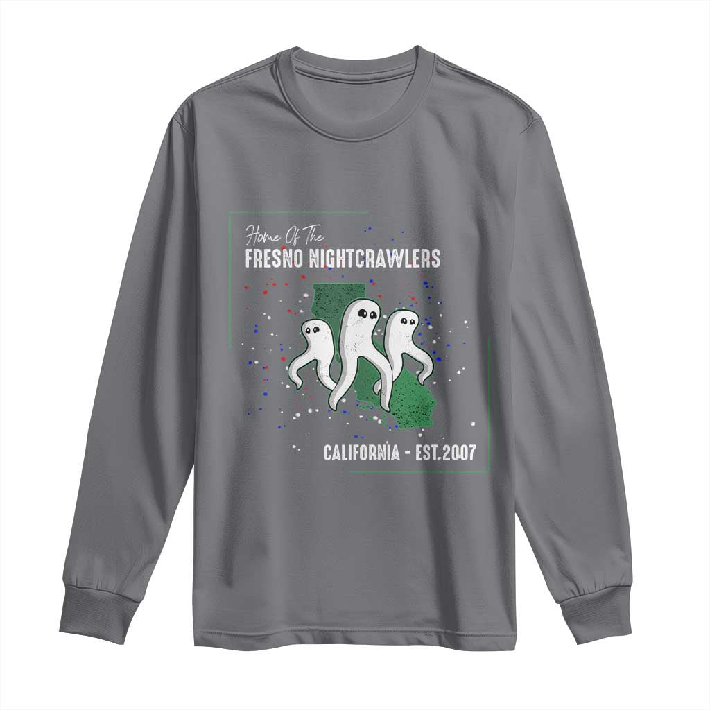 Fresno Nightcrawlers Long Sleeve Shirt Home Of California Cryptid Gift TS12 Charcoal Print Your Wear