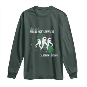 Fresno Nightcrawlers Long Sleeve Shirt Home Of California Cryptid Gift TS12 Dark Forest Green Print Your Wear