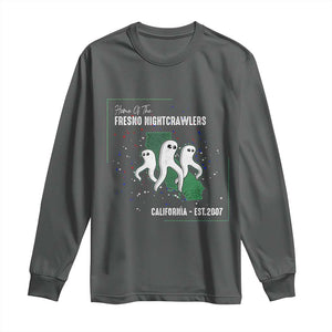 Fresno Nightcrawlers Long Sleeve Shirt Home Of California Cryptid Gift TS12 Dark Heather Print Your Wear