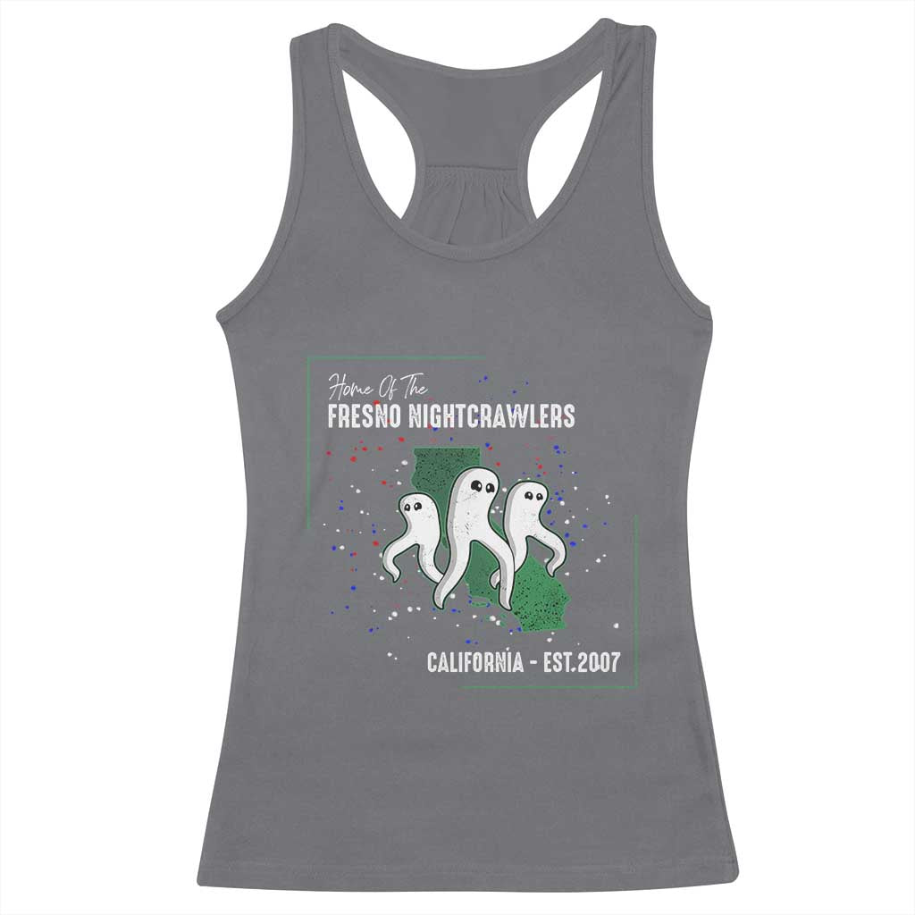 Fresno Nightcrawlers Racerback Tank Top Home Of California Cryptid Gift TS12 Charcoal Print Your Wear