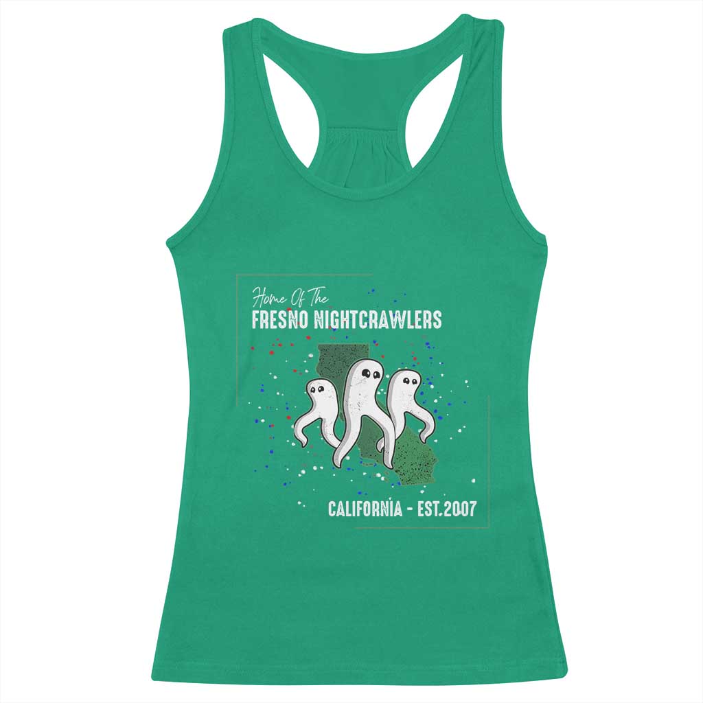 Fresno Nightcrawlers Racerback Tank Top Home Of California Cryptid Gift TS12 Irish Green Print Your Wear