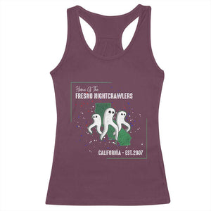Fresno Nightcrawlers Racerback Tank Top Home Of California Cryptid Gift TS12 Maroon Print Your Wear