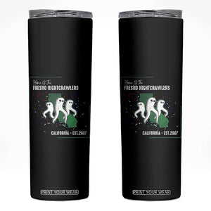Fresno Nightcrawlers Skinny Tumbler Home Of California Cryptid Gift TS12 Black Print Your Wear